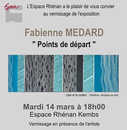 Invitation vernissage - Kembs - 2017 - Fabienne Médard