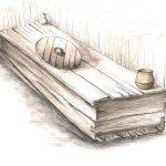 Restitution d’une sépulture à coffre en bois d’époque mérovingienne - Fabienne Médard